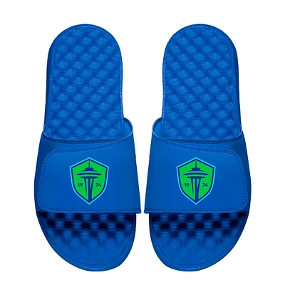 Unisex ISlide Blue Seattle Sounders FC Primary Logo Slide Sandals