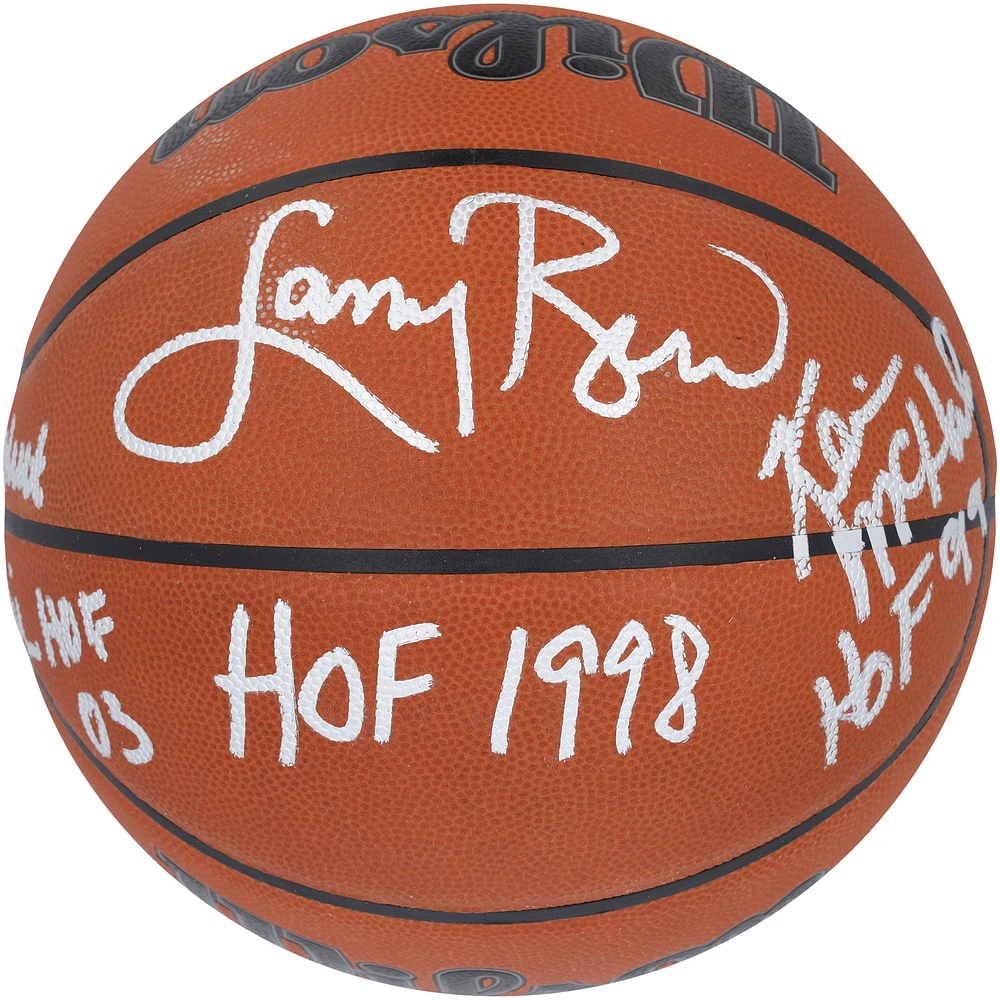 Kevin McHale, Larry Bird, Robert Parish Boston Celtics Autographed Wilson Official Game Basketball with Multiple Inscriptions