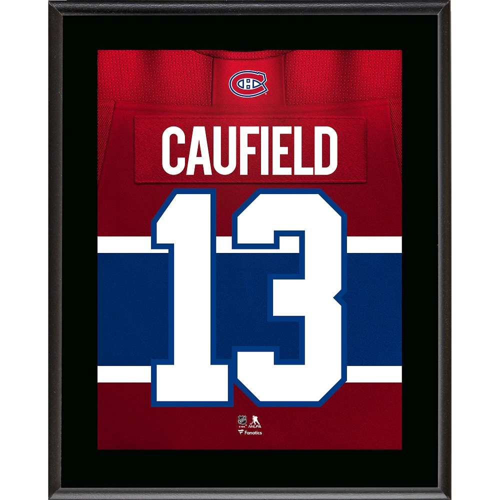 Cole Caufield Montreal Canadiens 10.5" x 13" Jersey Number Sublimated Player Plaque