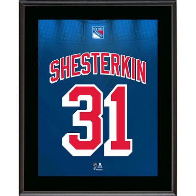 Igor Shesterkin New York Rangers 10.5" x 13" Jersey Number Sublimated Player Plaque