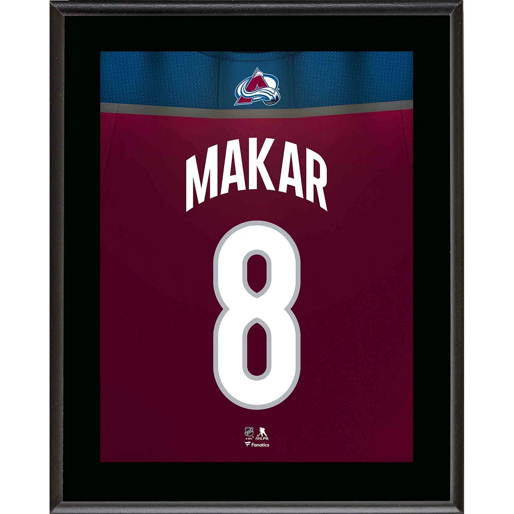 Cale Makar Colorado Avalanche 10.5" x 13" Jersey Number Sublimated Player Plaque