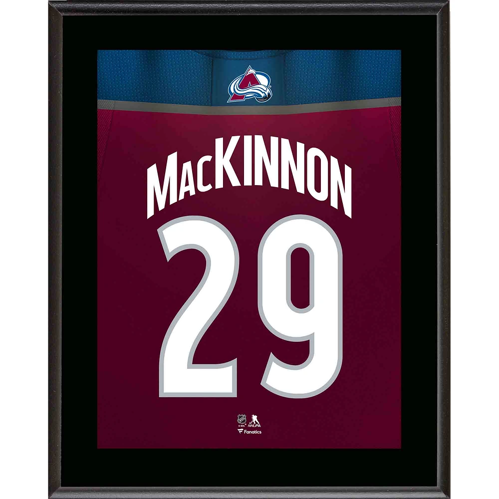 Nathan MacKinnon Colorado Avalanche 10.5" x 13" Jersey Number Sublimated Player Plaque