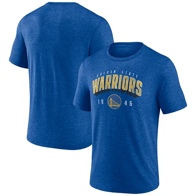 Men's Royal Golden State Warriors Backboard Tri-Blend T-Shirt