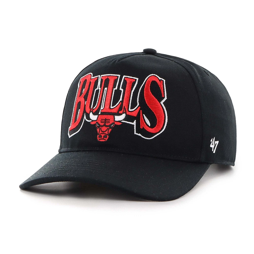 Men's '47 Black Chicago Bulls Every Time Past Champs Hitch Adjustable Hat