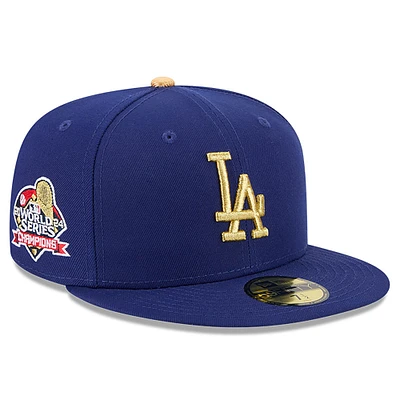 Men's New Era Royal Los Angeles Dodgers 2025 Gold Collection 59FIFTY Fitted Hat