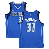 Klay Thompson Dallas Mavericks Autographed Blue Nike Icon Edition Swingman Jersey