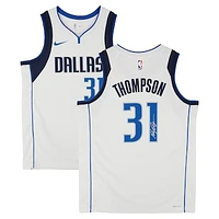 Klay Thompson Dallas Mavericks Autographed White Nike Association Edition Swingman Jersey