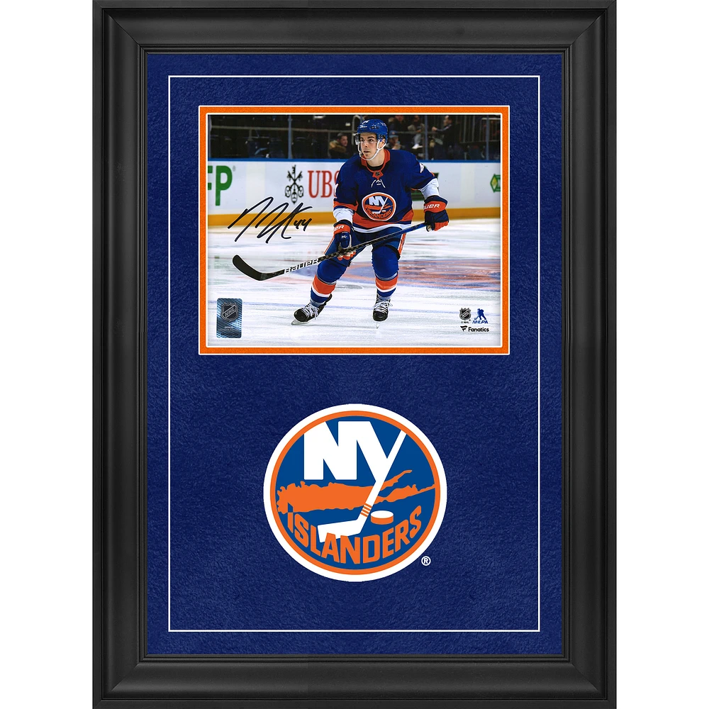 Jean-Gabriel Pageau New York Islanders Autographed Deluxe Framed 8" x 10" Blue Jersey Skating Photograph