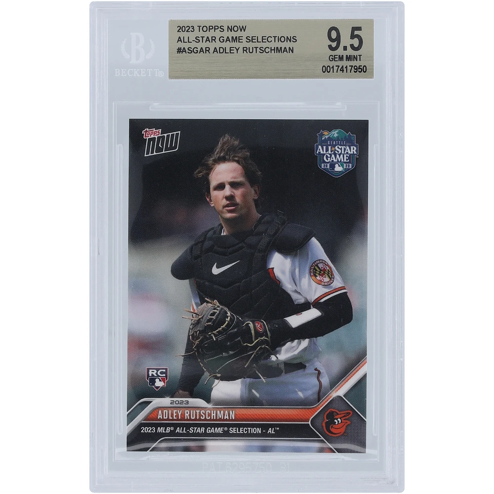 Adley Rutschman Baltimore Orioles 2023 Topps Now All-Star Game Selection #ASG-AR BGS Authenticated 9.5 Rookie Card