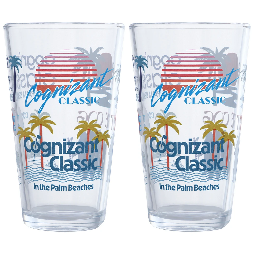 2025 Cognizant Classic Scatter Print 16oz. Pint Glass Two Pack