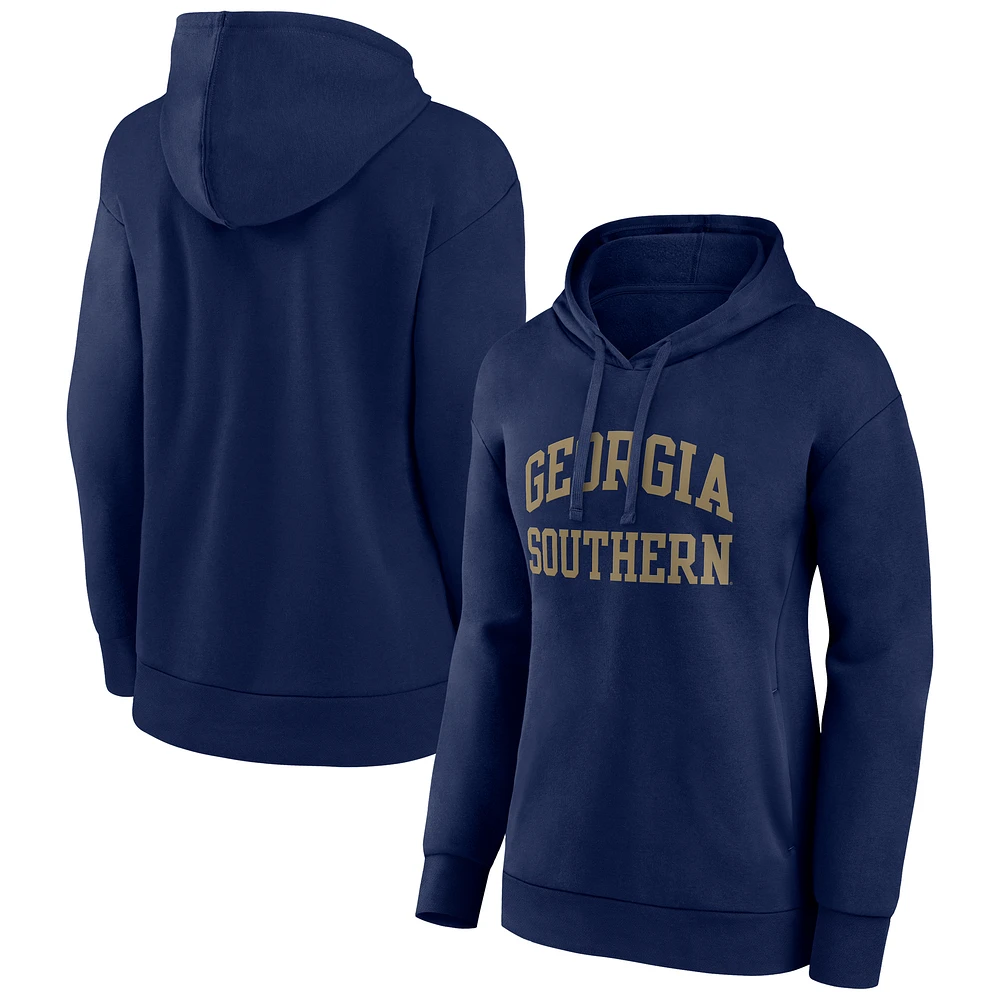 Women's Navy Georgia Southern Eagles Arch Pullover Hoodie