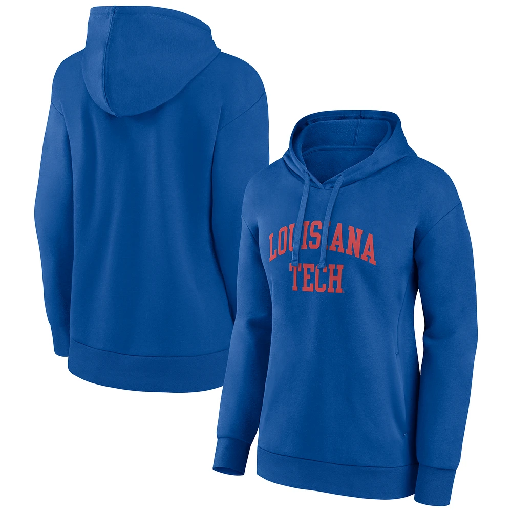 Women's Royal Louisiana Tech Bulldogs Arch Pullover Hoodie