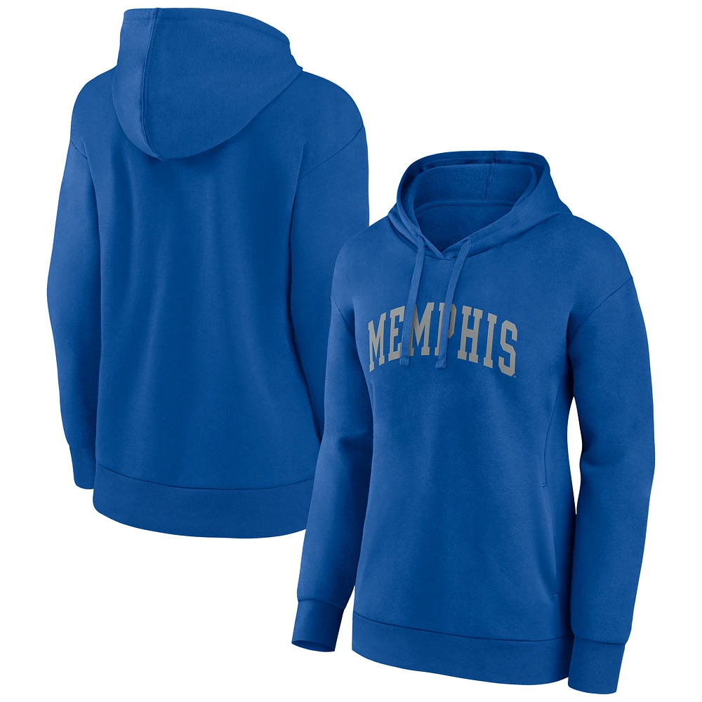 Women's Royal Memphis Tigers Arch Pullover Hoodie