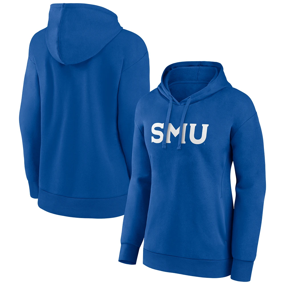 Women's Royal SMU Mustangs Arch Pullover Hoodie