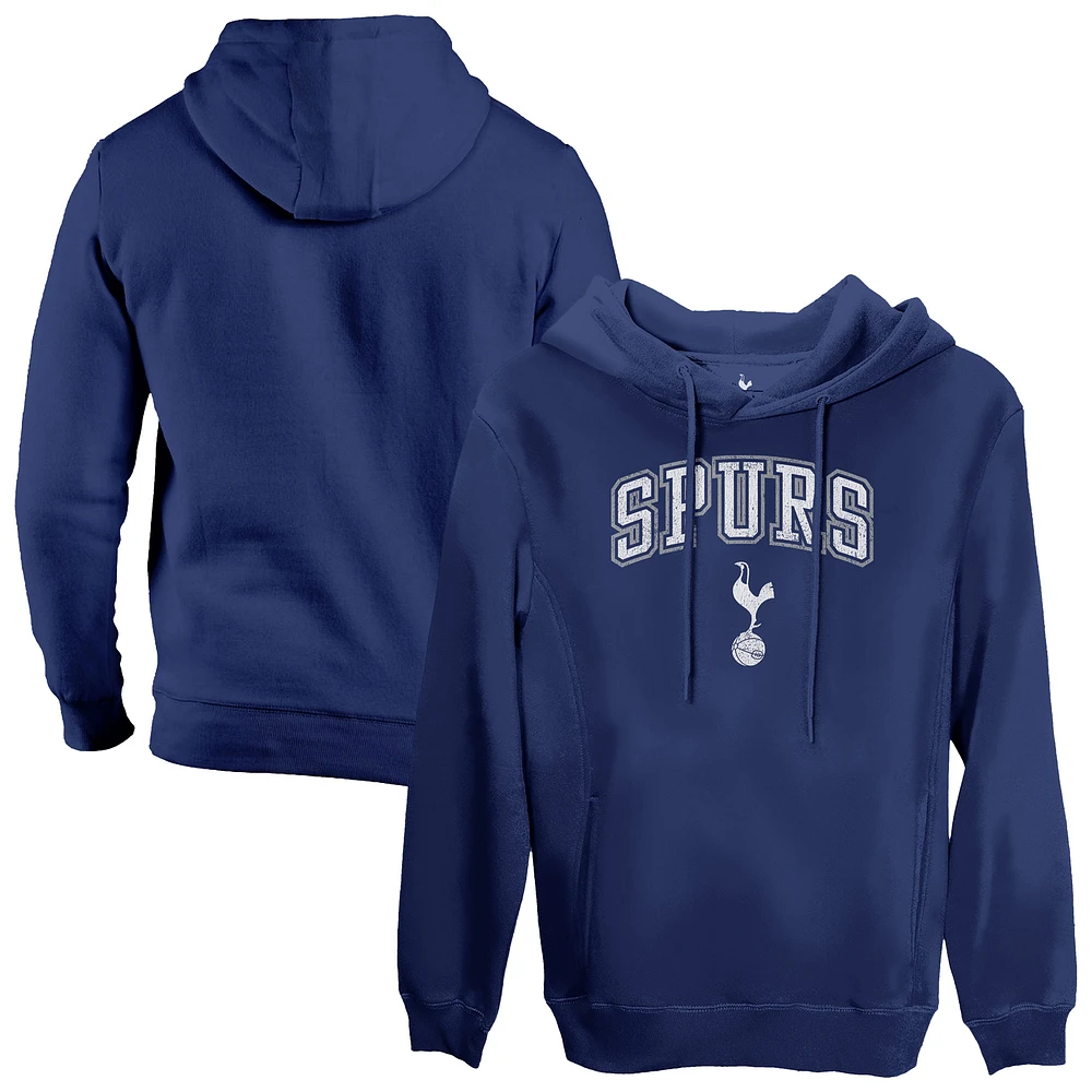 Men's 1863FC Navy Tottenham Hotspur Athletic Wordmark Fleece Pullover Hoodie
