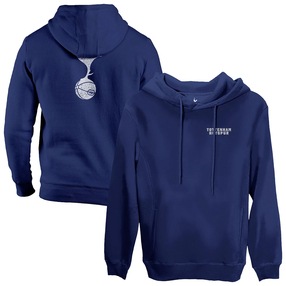 Men's 1863FC Navy Tottenham Hotspur Wordmark Fleece Pullover Hoodie