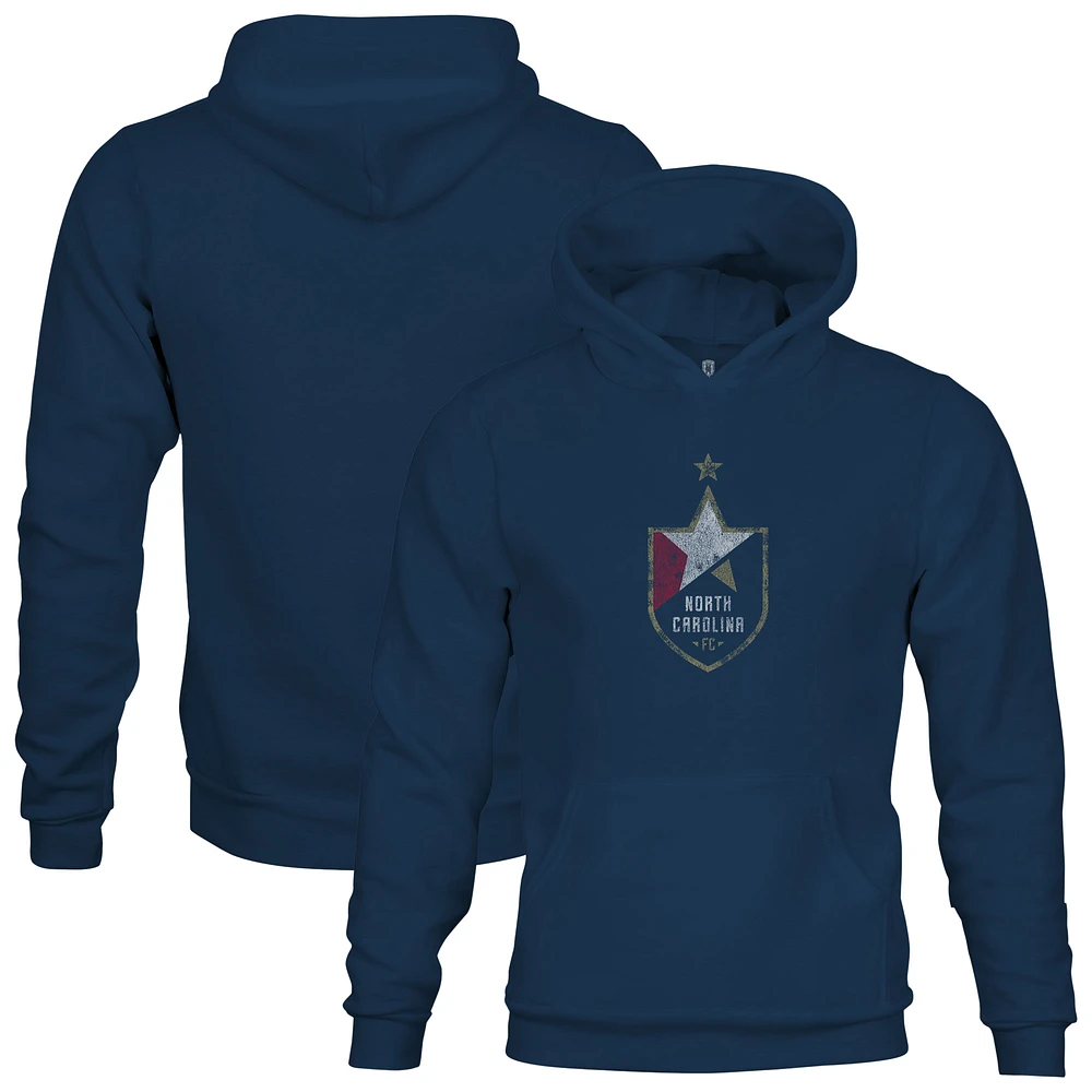 Youth 1863FC Navy North Carolina FC Color Badge Fleece Pullover Hoodie