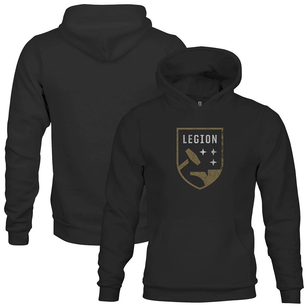 Youth 1863FC Black Birmingham Legion FC Color Badge Fleece Pullover Hoodie