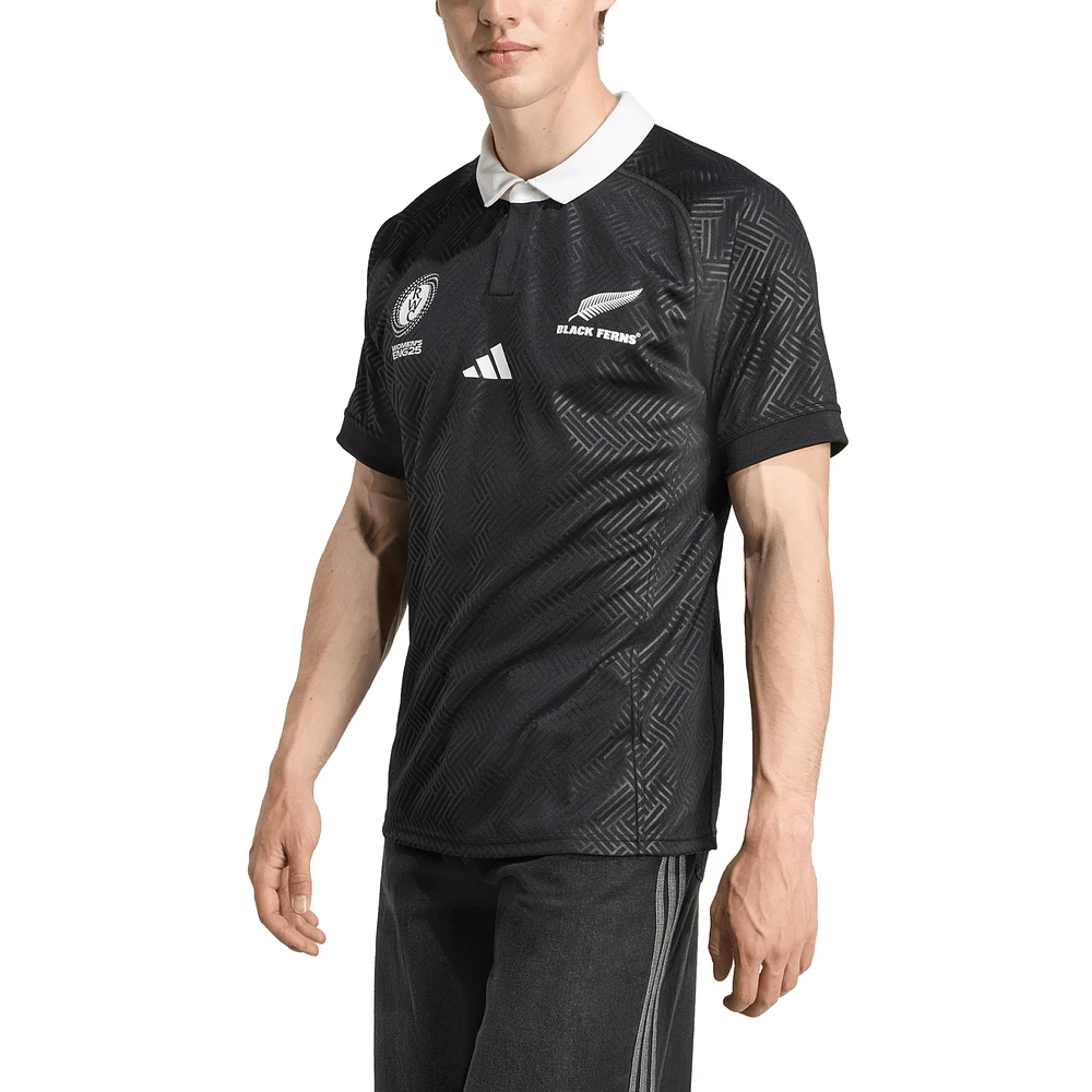 Black Ferns Women's Rugby World Cup 2025 adidas Home Replica Jersey - Men's