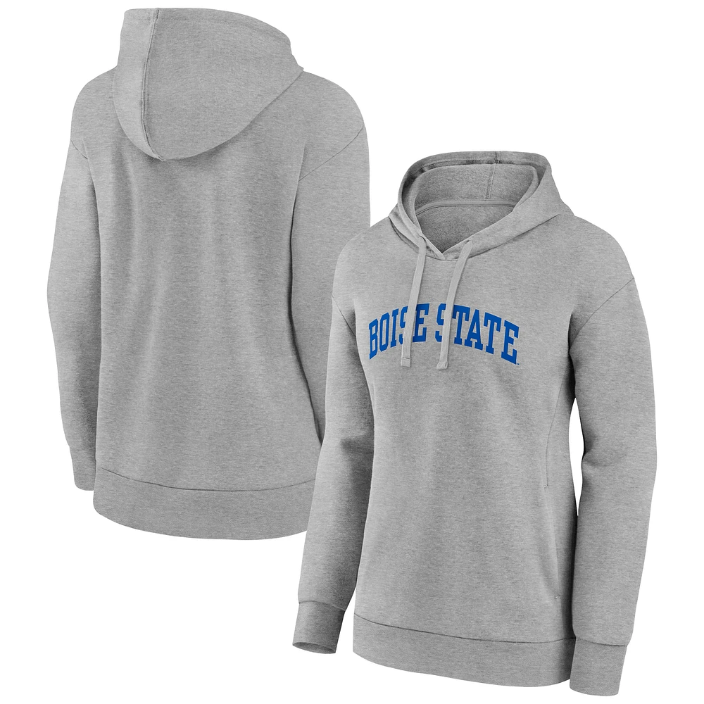 Women's Gray Boise State Broncos Arch Pullover Hoodie