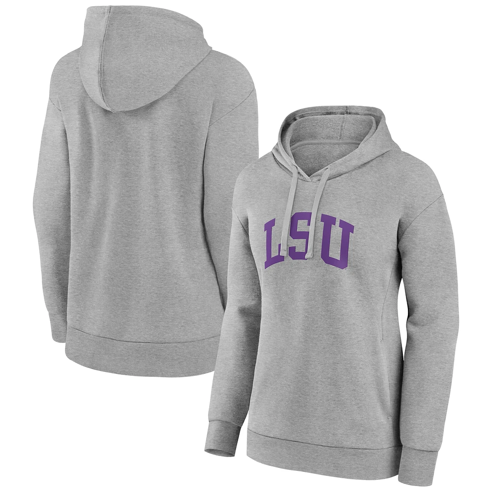 Women's Gray LSU Tigers Arch Pullover Hoodie