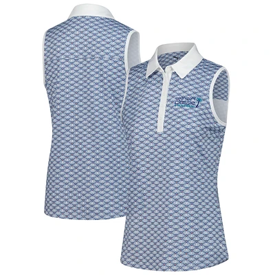 Women's Puma White Cognizant Classic CLOUDSPUN Scallop Sleeveless Polo