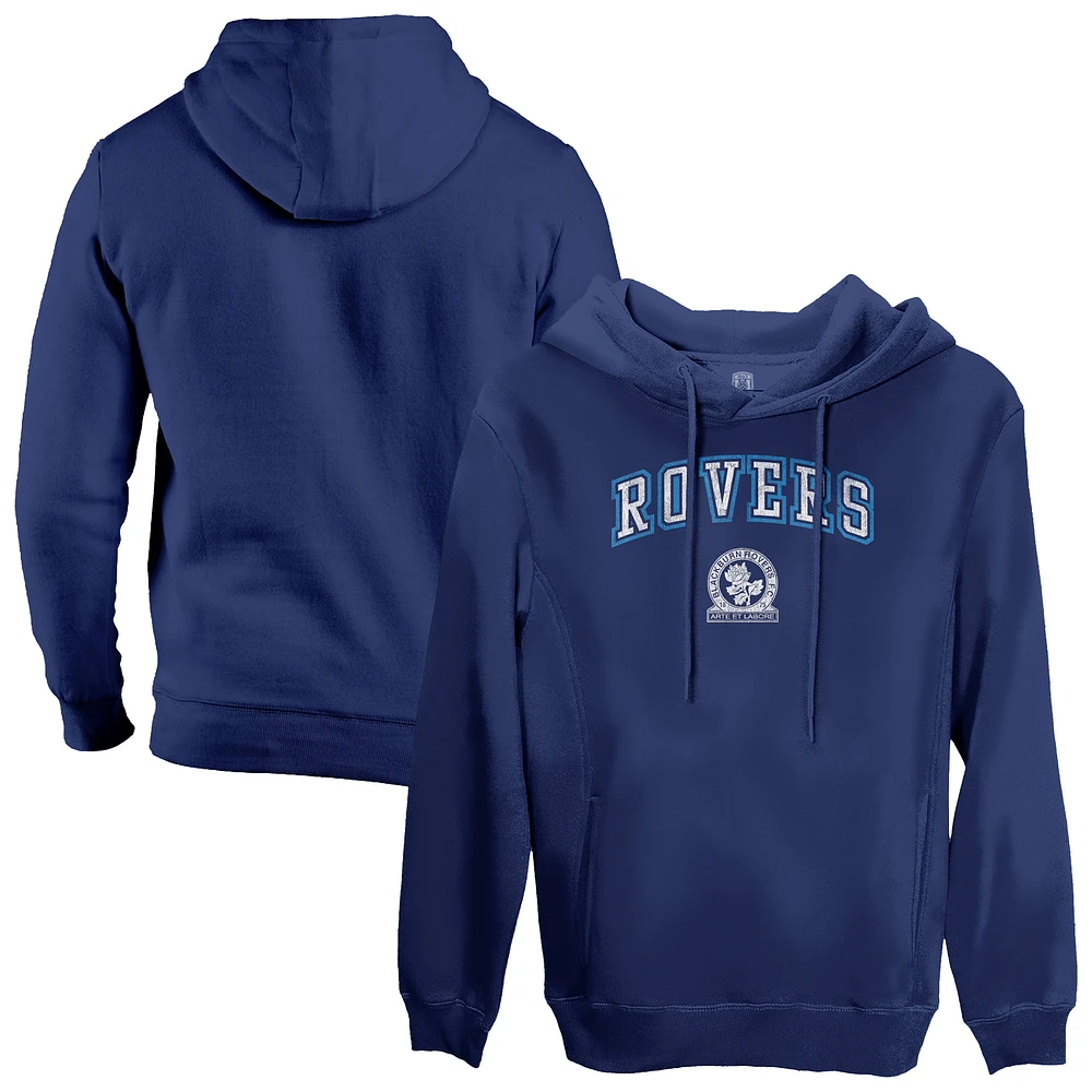 Men's 1863FC Navy Blackburn Rovers Athletic Wordmark Pullover Hoodie