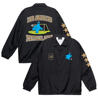 Youth Peace Collective x Sesame Street Black LAFC Full-Snap Coaches Jacket