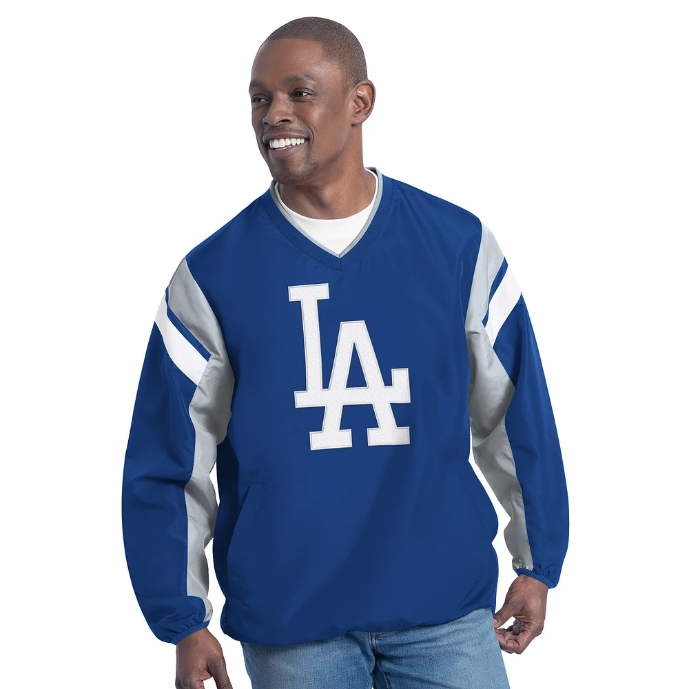 Men's G-III Sports by Carl Banks Royal Los Angeles Dodgers Double Coverage V-Neck Pullover