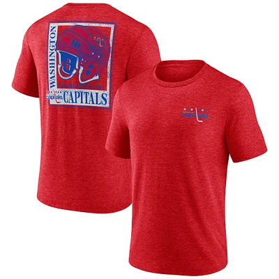 Men's Red Washington Capitals Earnest Will Tri-Blend T-Shirt