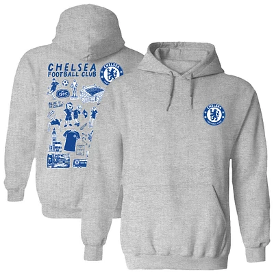 Women's Vive La Fete Chelsea Impressions Artwork Pullover Hoodie