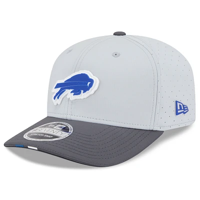 Men's New Era Gray/Graphite Buffalo Bills 2025 NFL Training Camp 9SEVENTY Adjustable Hat