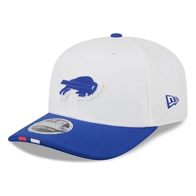 Men's New Era White/Royal Buffalo Bills 2025 NFL Training Camp 9SEVENTY Adjustable Hat