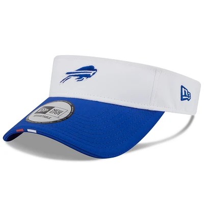 Men's New Era White/Royal Buffalo Bills 2025 NFL Training Camp Adjustable Visor