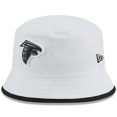 Men's New Era White Atlanta Falcons 2025 NFL Training Camp Stretch Bucket Hat