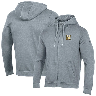 Men's Under Armour Gray Maryland Terrapins All Day Full-Zip Jacket