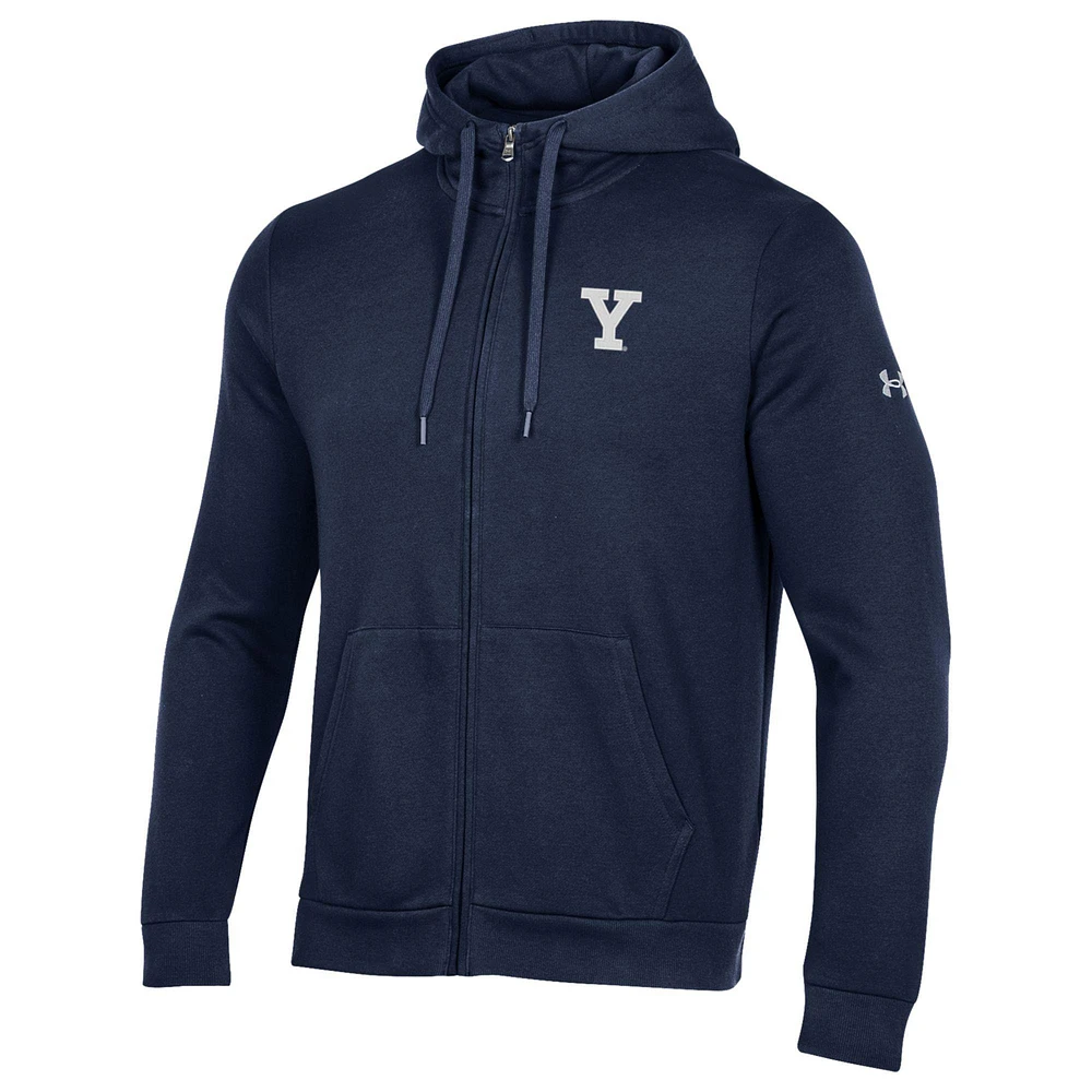 Men's Under Armour Navy Yale Bulldogs All Day Full-Zip Jacket