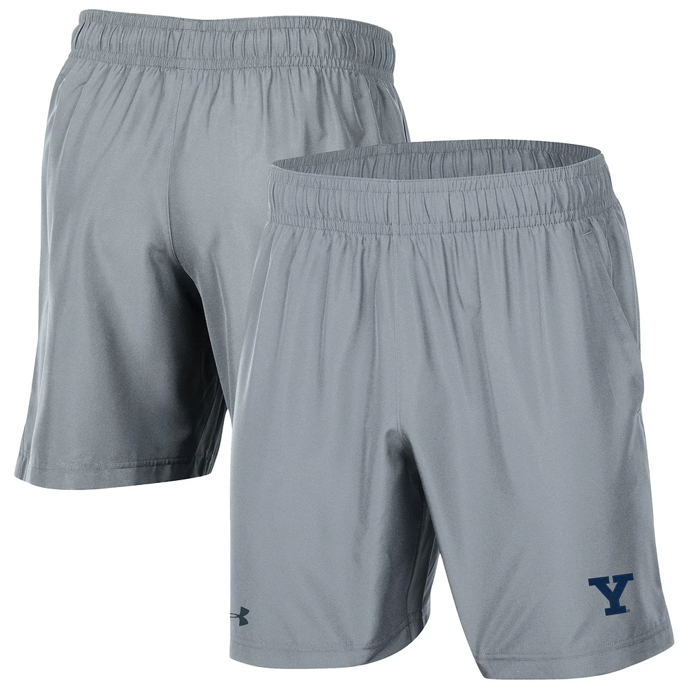 Men's Under Armour Gray Yale Bulldogs Woven Shorts