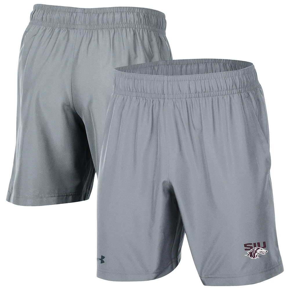 Men's Under Armour Gray Southern Illinois Salukis Woven Shorts