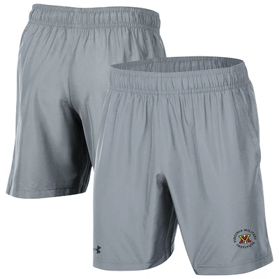 Men's Under Armour Gray Virginia Military Institute Keydets Woven Shorts
