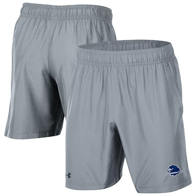 Men's Under Armour Gray Monmouth Hawks Woven Shorts