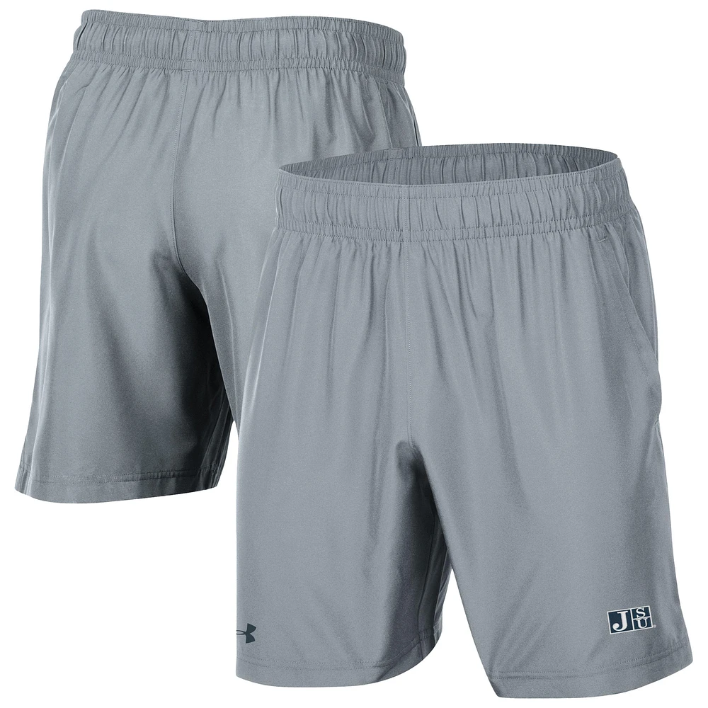 Men's Under Armour Gray Jackson State Tigers Woven Shorts