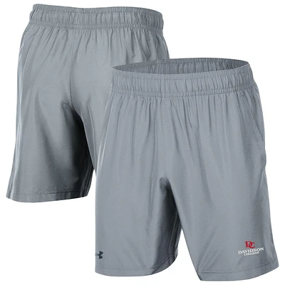 Men's Under Armour Gray Davidson Wildcats Woven Shorts