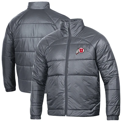 Men's Under Armour Gray Utah Utes Insulate Full-Zip Jacket