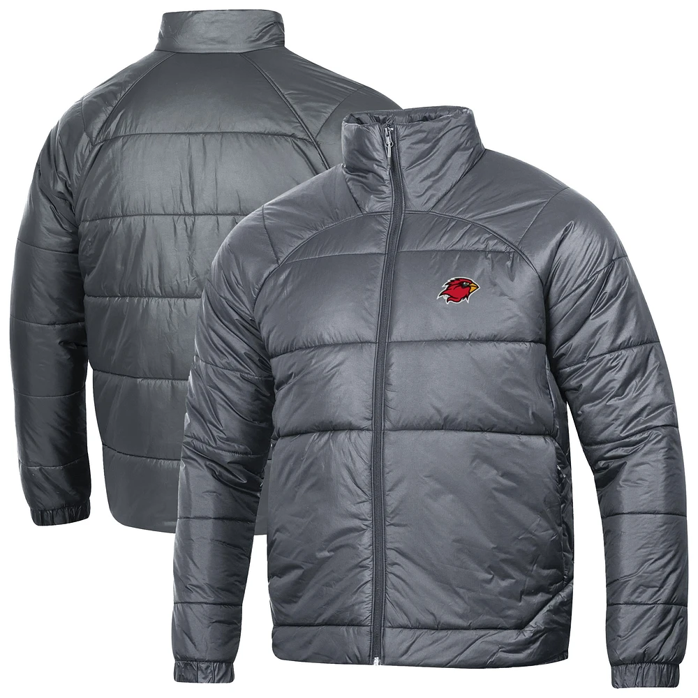 Men's Under Armour Gray Lamar Cardinals Insulate Full-Zip Jacket