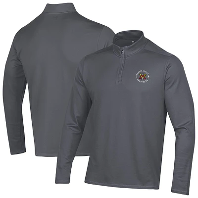 Men's Under Armour Gray Virginia Military Institute Keydets Motion Quarter-Zip Jacket