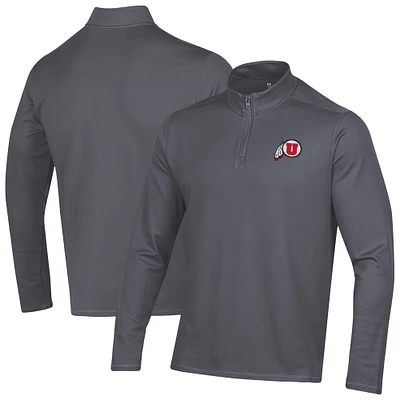 Men's Under Armour Gray Utah Utes Motion Quarter-Zip Jacket