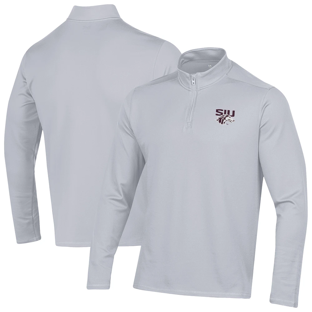 Men's Under Armour Gray Southern Illinois Salukis Motion Quarter-Zip Jacket