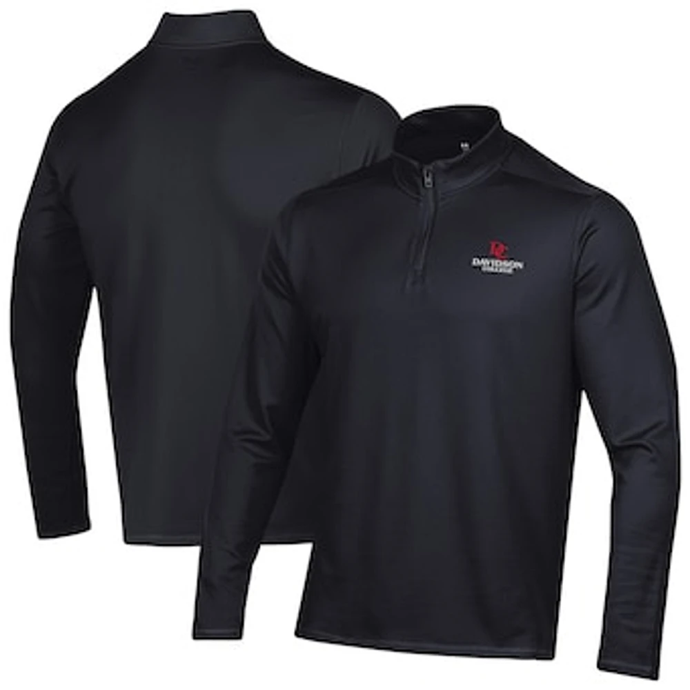 Men's Under Armour Black Davidson Wildcats Motion Quarter-Zip Jacket