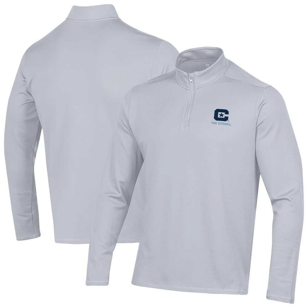 Men's Under Armour Gray Citadel Bulldogs Motion Quarter-Zip Jacket